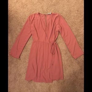 Blush/Muave Wrap Dress